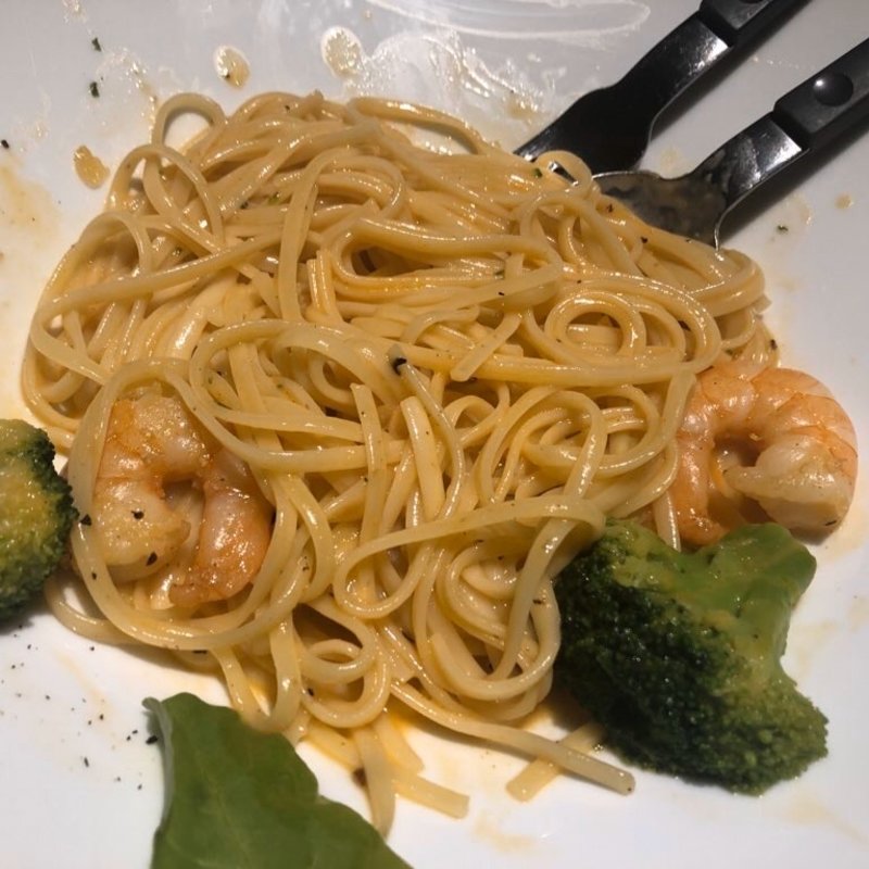 鳥取白ネギと神戸豚の和風パスタ(神戸ポークとワインのお店 Bistro Re:MARC)