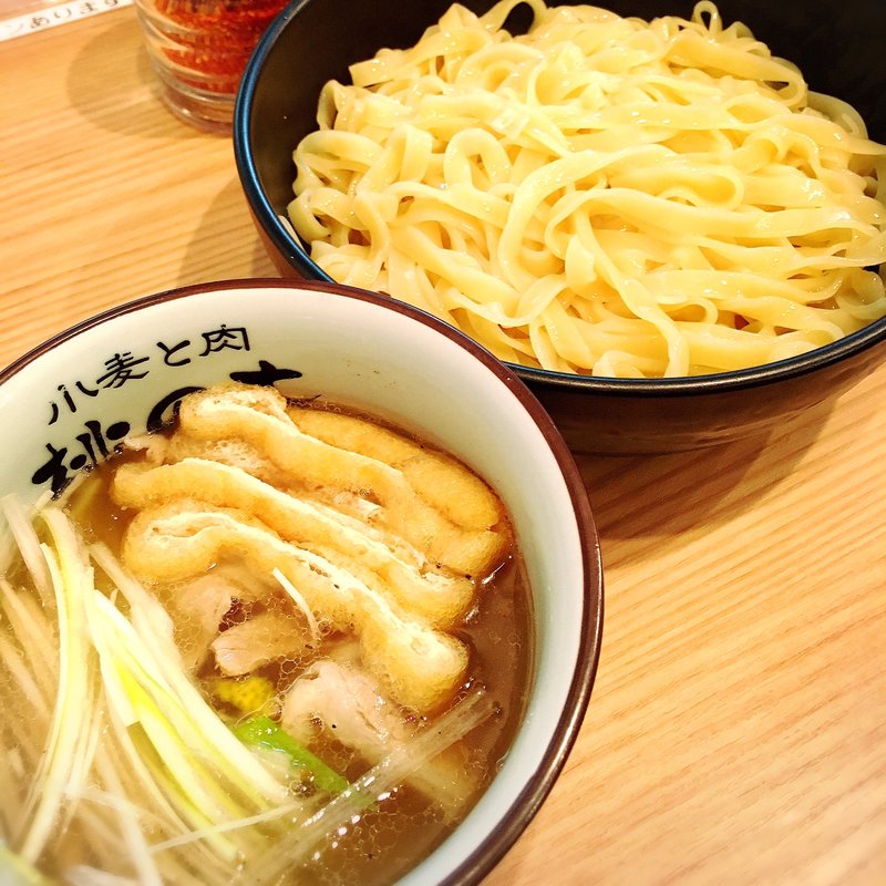 つけ麺天日塩味(小麦と肉　桃の木 )