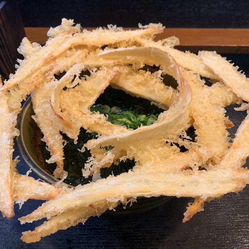 ごぼう天肉玉うどん(大地のうどん 本店)