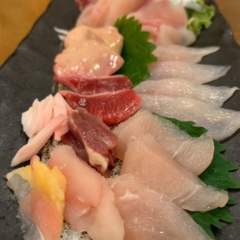 鳥刺(地鶏・炭火焼 鳥花（とりはな）)