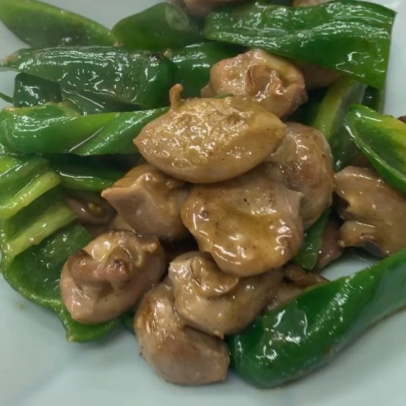 砂ずりピーマン(ラーメン 味心 (あじしん))