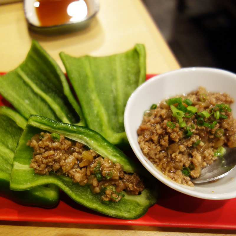 シャキッと肉詰めピーマン(焔や(えんや))