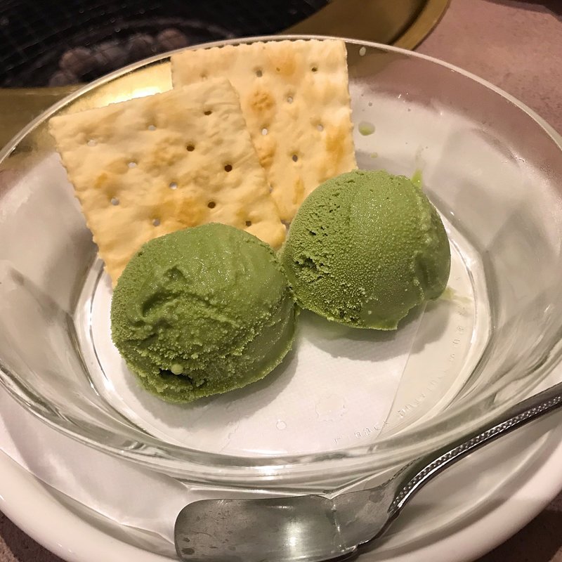 抹茶アイスクリーム(焼肉屋えんず 下松店)