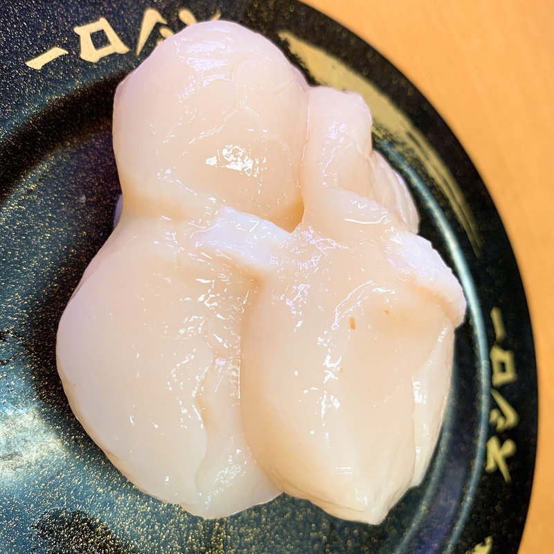 ホタテ デカネタ(スシロー 竹の塚ピーくんプラザ店)