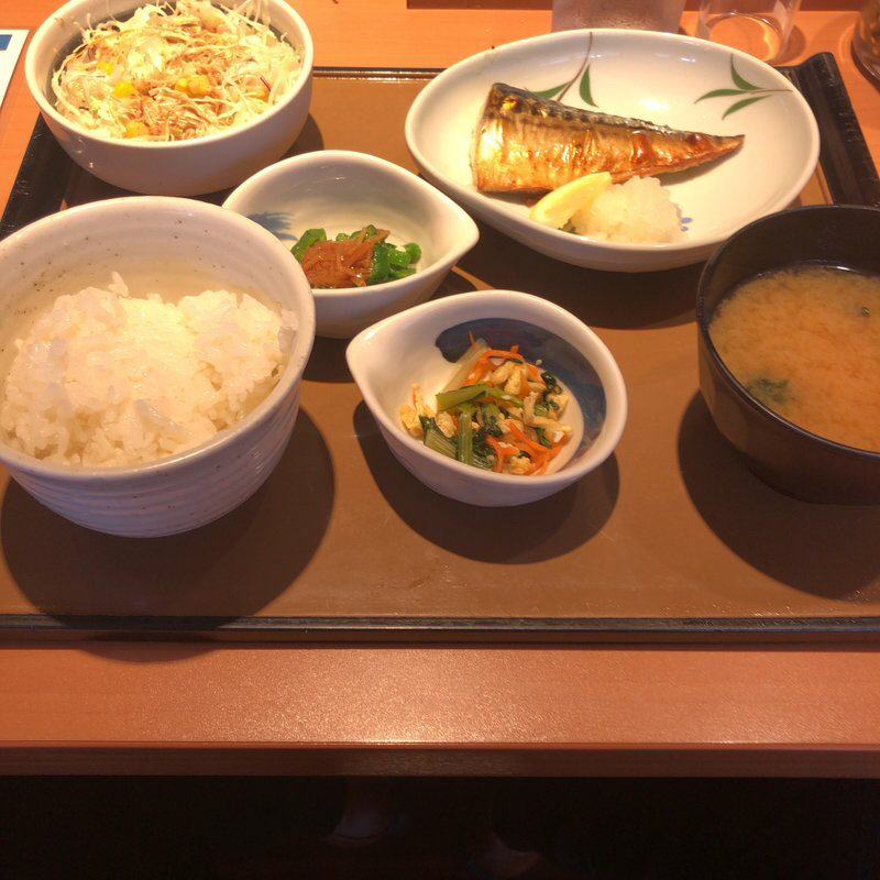 焼き魚定食(やよい軒 上本町店)