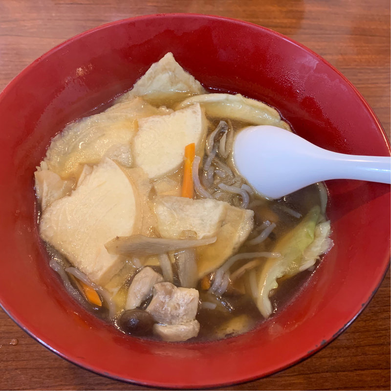 八戸せんべい汁(太宰らうめんと津軽のめしや・めぇ)