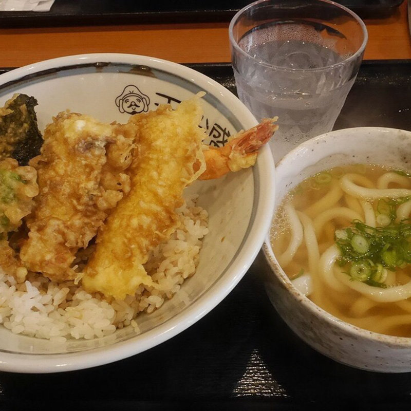 天丼セット(手作りうどん讃岐 天粉盛)
