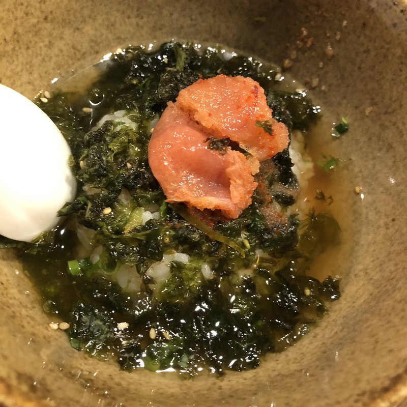 あおさお茶漬け　　明太子付き(九州 熱中屋 桜木町 クロスゲート LIVE)