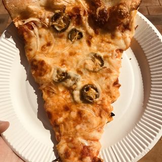onion and jalapeño (The Pizza)