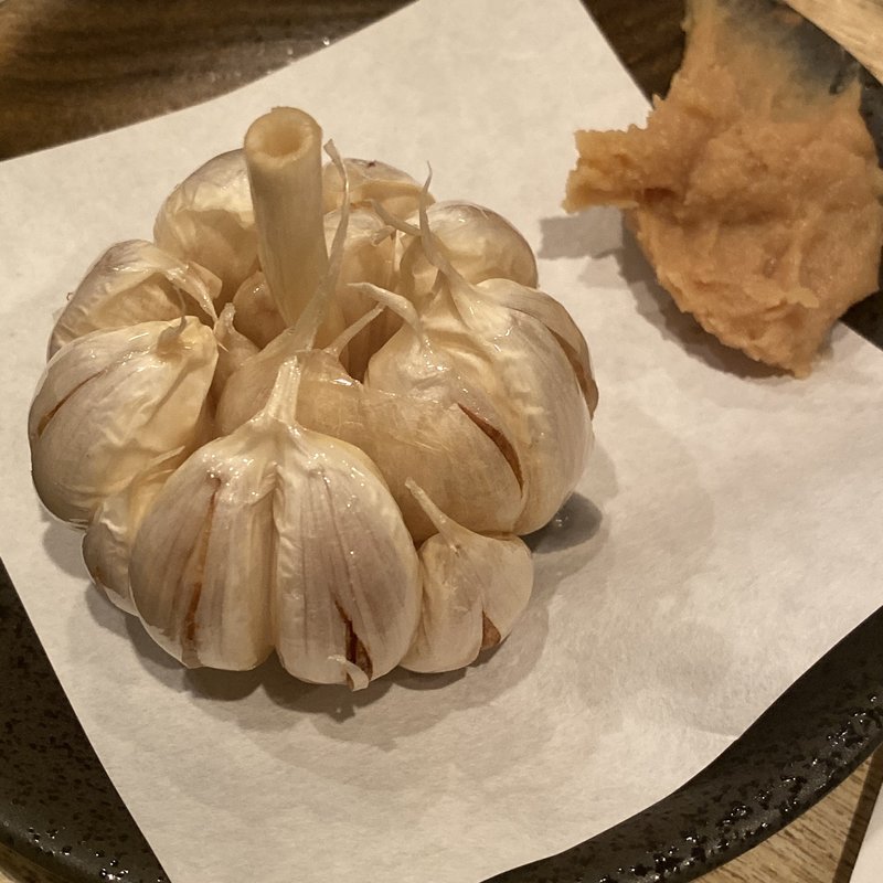 ニンニクの丸揚げ(味田家)