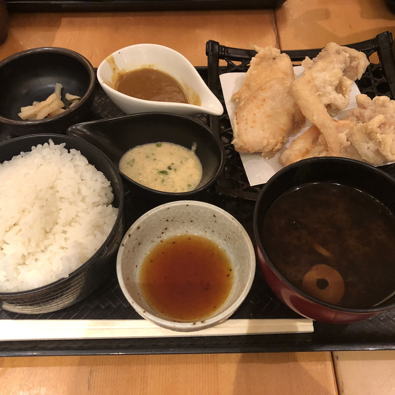 白い唐揚げ定食(やきとり宮川 大手町店 )