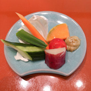 季節の野菜(仁木家 三田 蕎麦とフレンチ)
