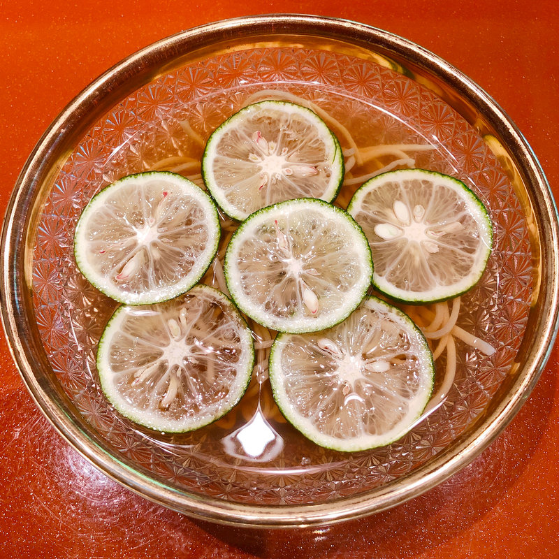 すだち蕎麦(仁木家 三田 蕎麦とフレンチ)