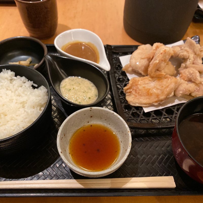白い唐揚げ定食(やきとり宮川 大手町店 )