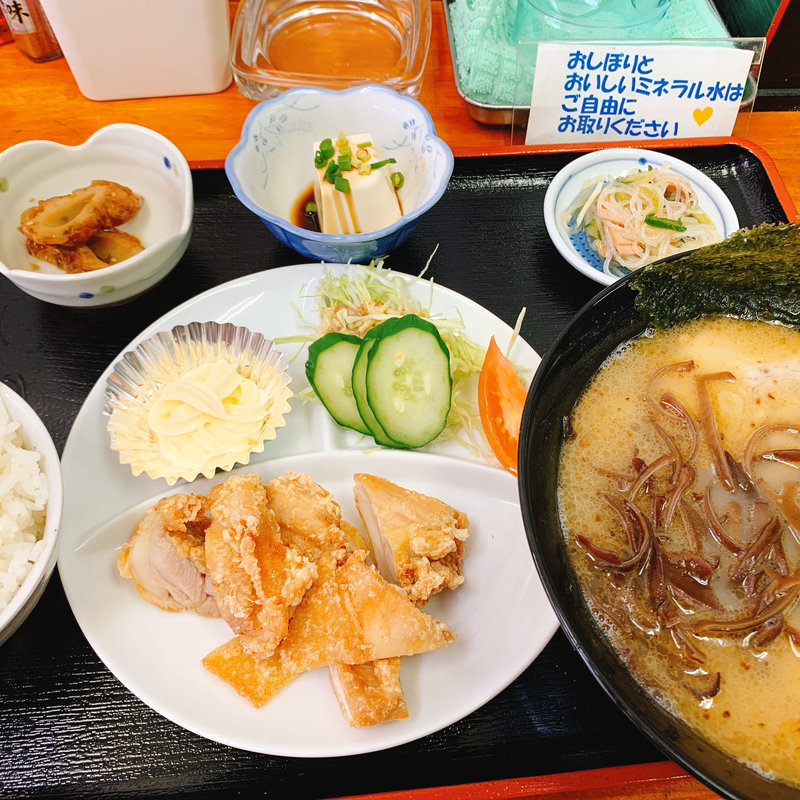 唐揚げ定食(らーめん まる源 高倉軒)
