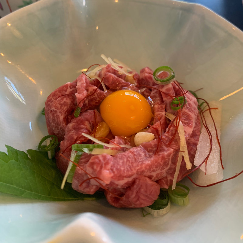 近江牛ユッケ(まるたけ 近江 西川)