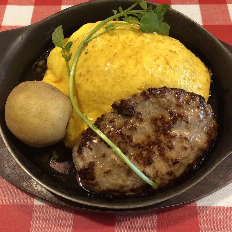 おこげご飯のオムライスとハンバーグ(ラケル ららぽーと横浜店)