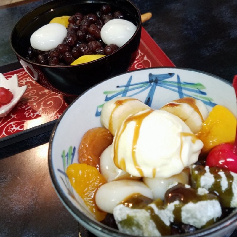 クリームあんみつ(甘味処 みつばち)