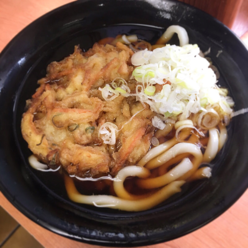 かき揚げうどん(駅そば 大江戸そば 上野9・10番ホーム)