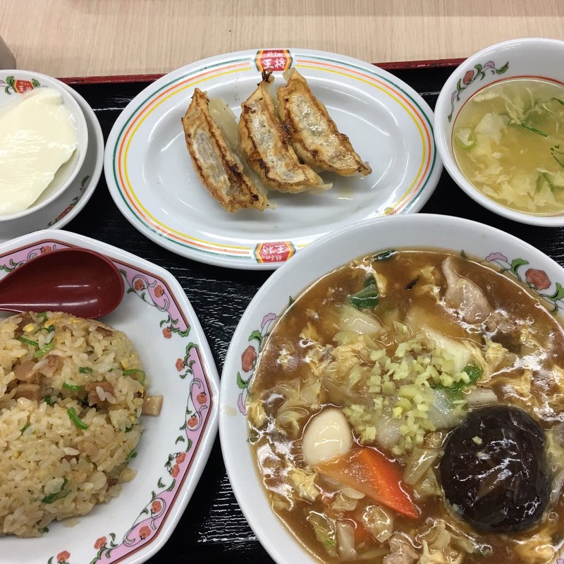 焼きめし・五目そば・餃子(餃子の王将 久留米インター店)