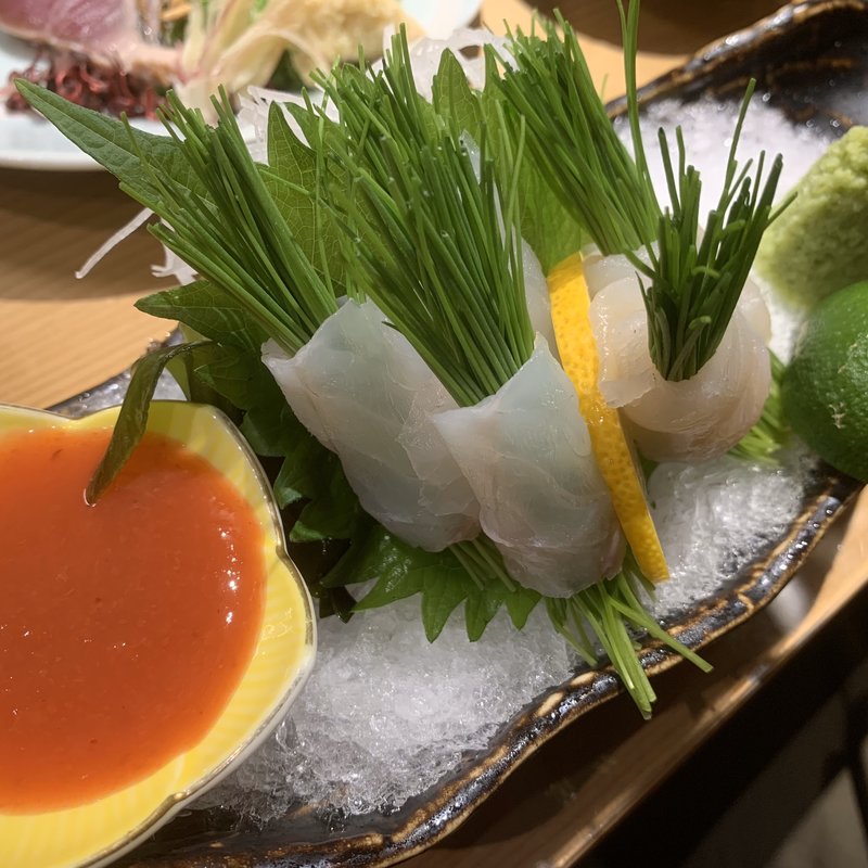 芽ネギ巻き(すしの助 肥後橋店)