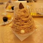 天然氷 雪の菓 モンブランかき氷(マールブランシュ 北山本店 )