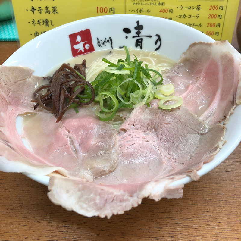 博多魚介豚骨ラーメン(元祖長浜ラーメン清乃)
