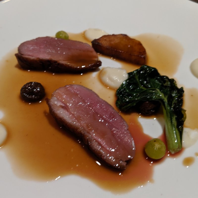 京鴨のロースト(リストランテ エクリュ)