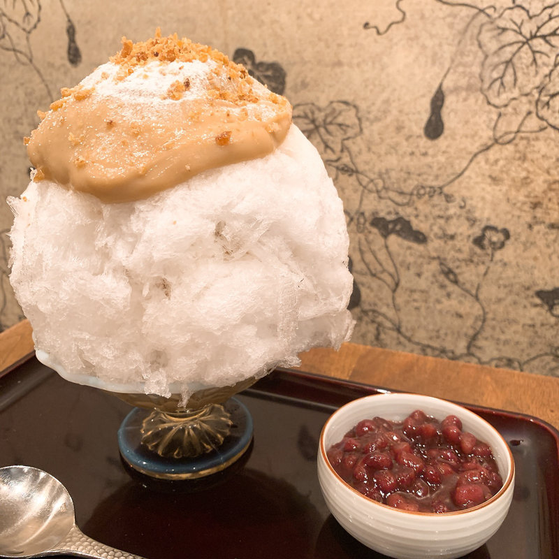 栗、小豆トッピング(浅草浪花家)