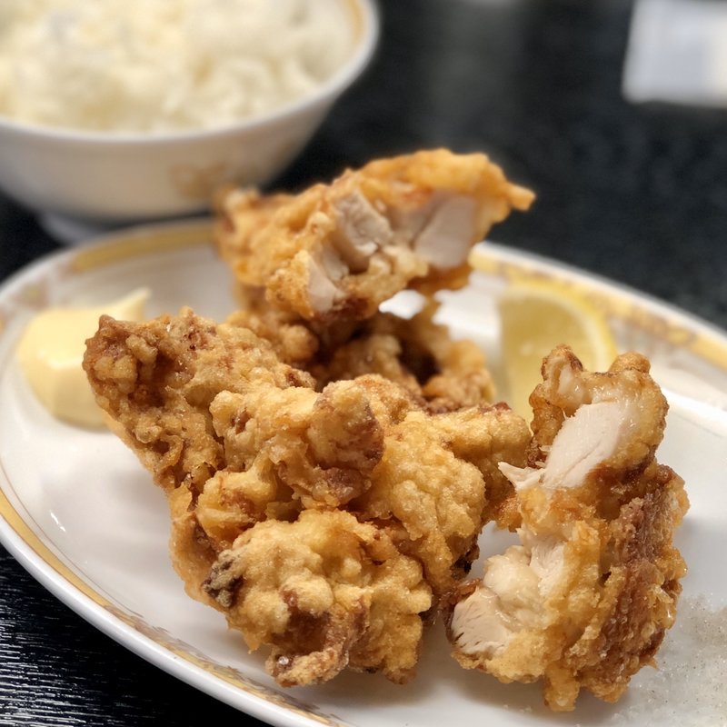 からあげ+ご飯セット(たんめんらーめん 娘娘飯店)