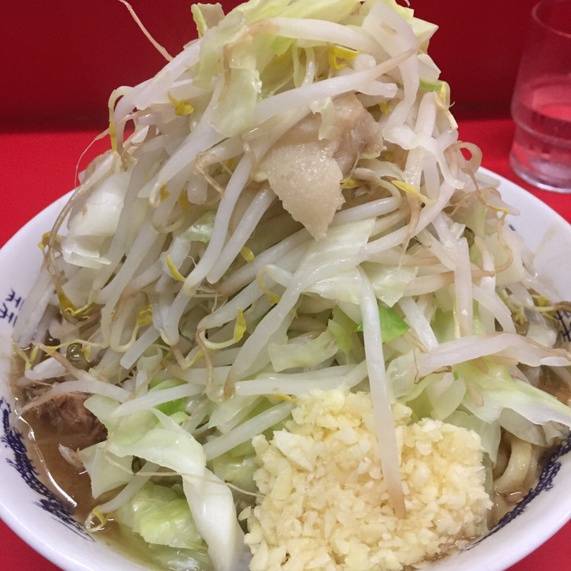 小ラーメン野菜ニンニク(ラーメン二郎 松戸駅前店 （らーめんじろう）)
