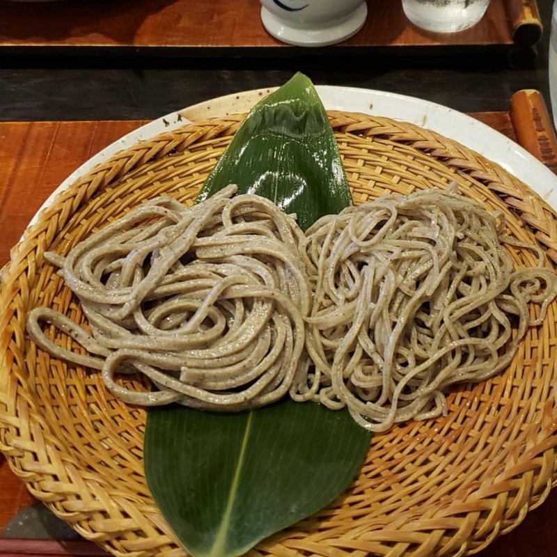 10割と二八の味くらべ(手挽きそば 一心)