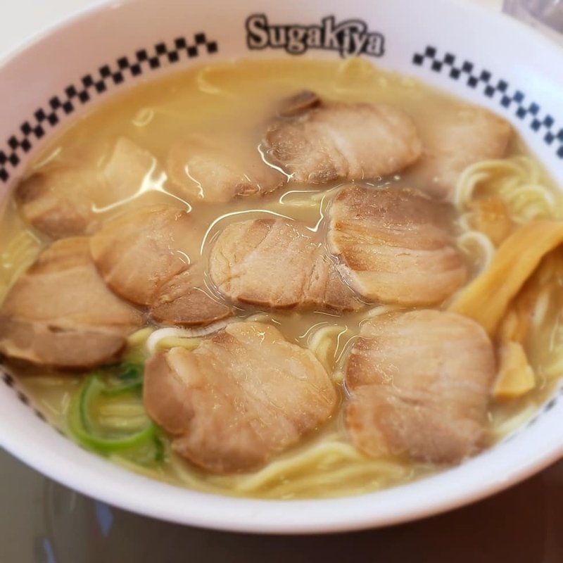 肉入りラーメン(スガキヤ 愛知県図書館店)
