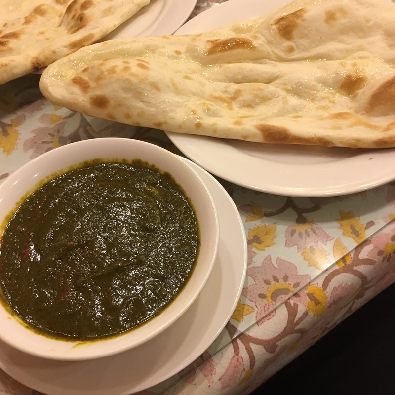 日替わりカレーセット(パラクパニール)(インドキッチン)