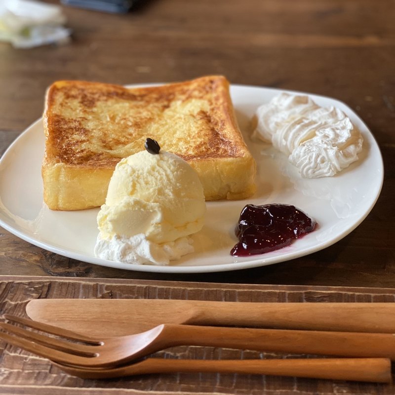 フレンチトースト(コーヒーアンドギャラリー モリ カフェ （coffee＆gallery mori cafe）)