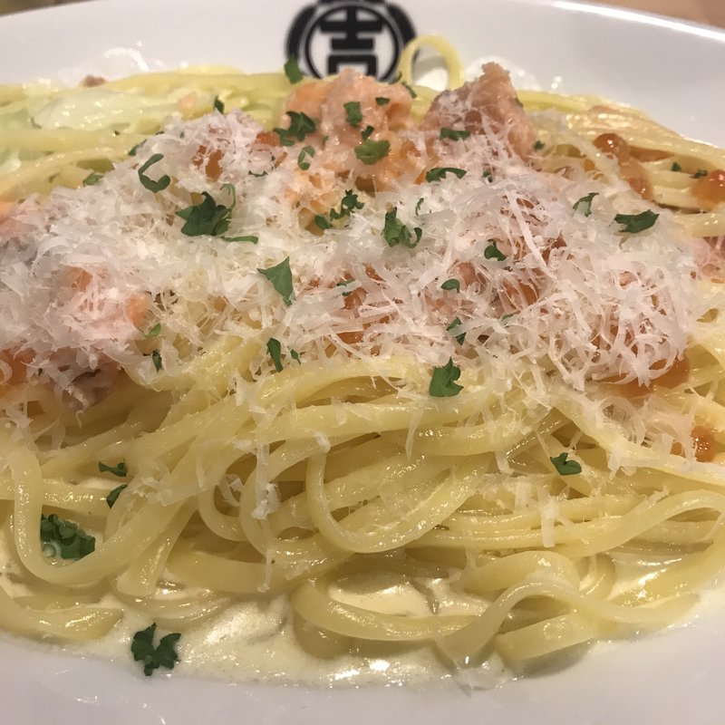 サーモンといくらのクリームソース(スパ吉 （スパキチ）)