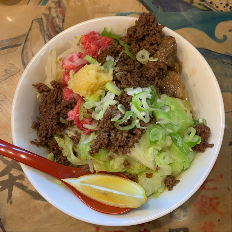 日曜の余韻　和牛脂そば(似星 （ニボシ）)