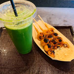 みたらし団子と洛茶のセット(おだんごの店 藤菜美)