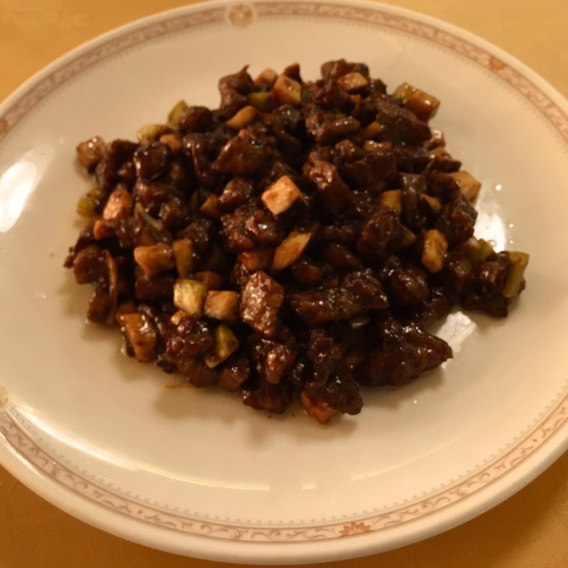 細切り牛肉炒め定食(四川飯店　平河町)