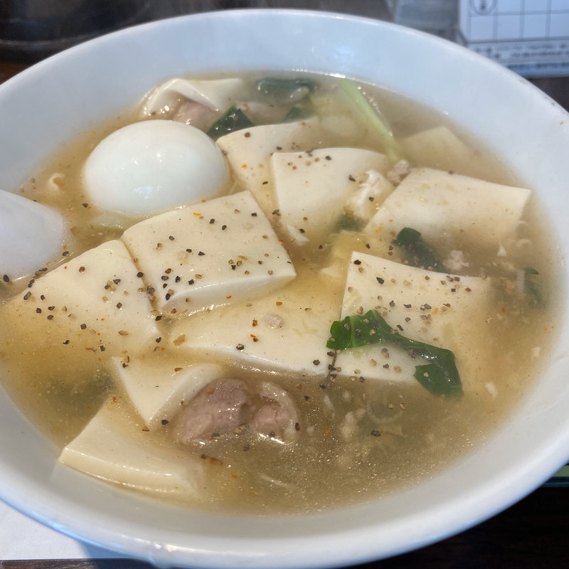 豆腐らー麺(塩生姜らー麺専門店MANNISH 淡路町本店)