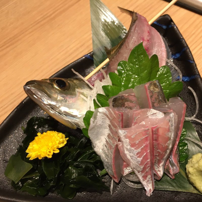 アジのたたき(海鮮レストラン居酒屋 さかなや道場 秋川駅前店)