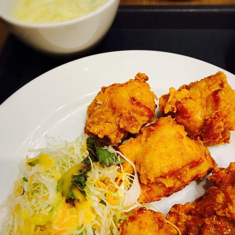 唐揚げセット(中華料理 金明飯店 東梅田店)