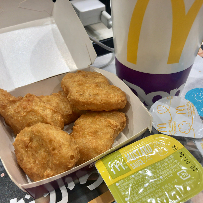 ナゲット/アイスコーヒーM(氷抜き)(マクドナルド 高島平駅前店)