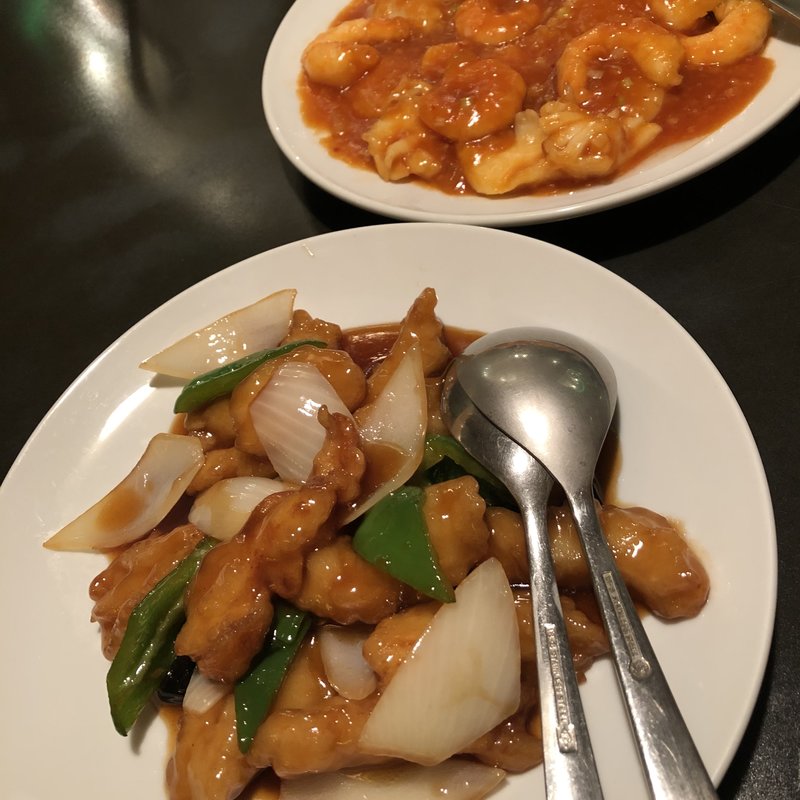 海老、ｲｶ、ﾎﾀﾃのﾁﾘｿｰｽ(あたか飯店 浜大津店 （ATAKA アタカハンテン）)