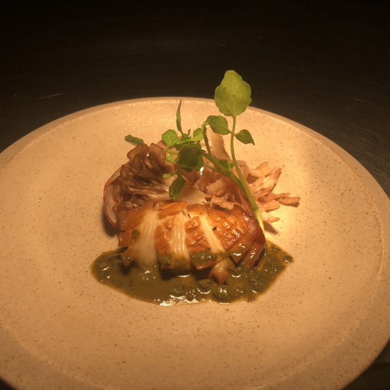 アワビのステーキ(美食米門品川港南 Ｗｉｎｅ＆Ｇｒｉｌｌ )