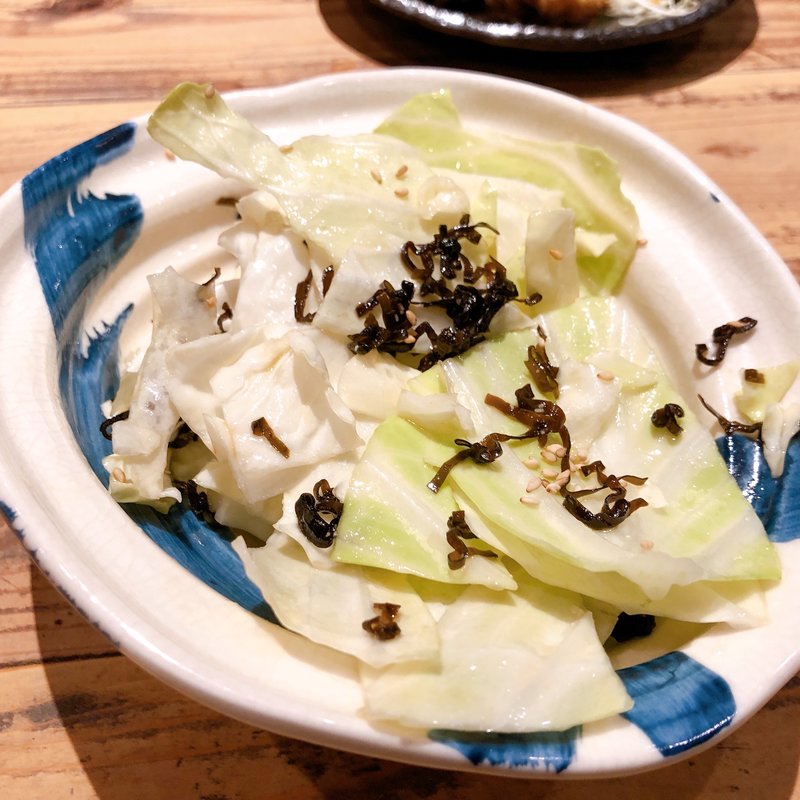 塩昆布キャベツ(博多めんちゃんこ亭大橋店)