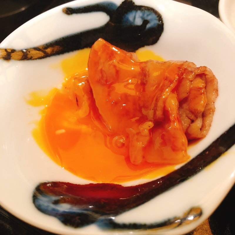 サーロインのすき焼き（卵一口ライス付き）(うしごろ 貫 恵比寿本店 )