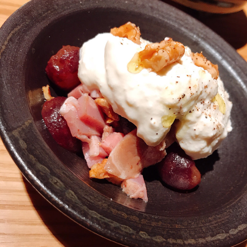 ももとベーコンの白和え(il fait soif)