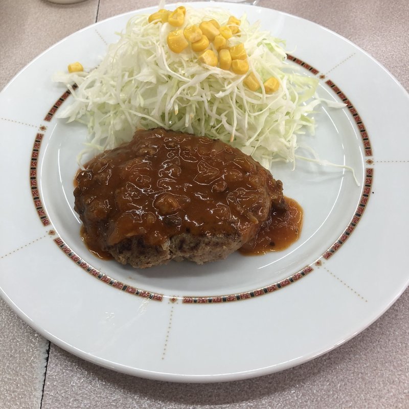 ハンバーグ定食(ニューラホール竹町店)