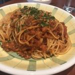 海の幸ミンチのトマトグラノーソーススパゲッティ